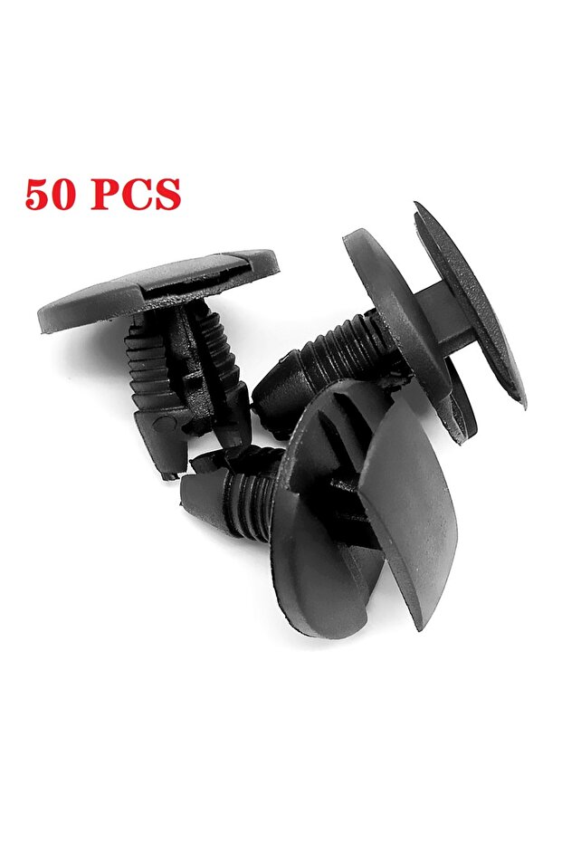50Pcs Auto Fastener Clip For Peugeot Citroen Bumper Rivet Fender Fixed Clamp Black Plastic Retainer