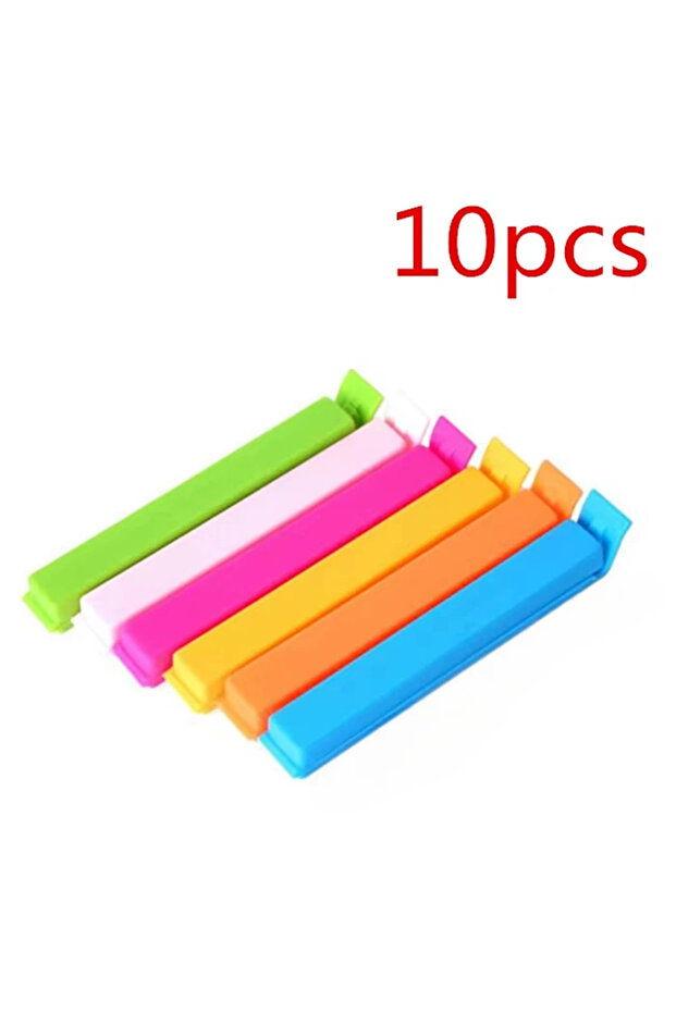 10pcs 11cm 10/20Pcs Portable New Kitchen Storage Food Snack Seal Sealing Bag Clips Sealer Clamp Plas