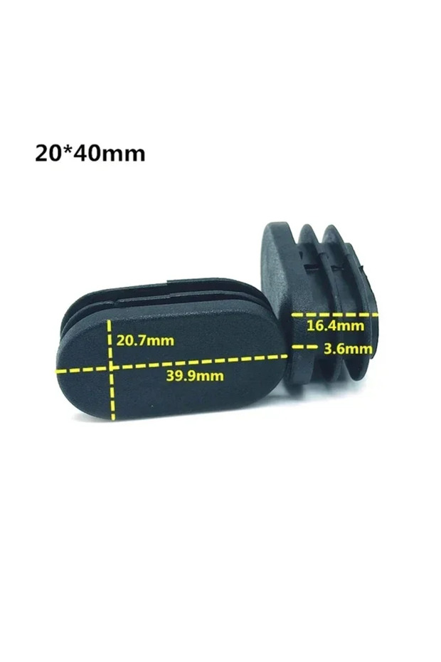 16pcs 20x40mm 16pcs Oval Silicone Chair Leg Caps Non-slip Table Foot Dust Cover Socks Floor Protecto