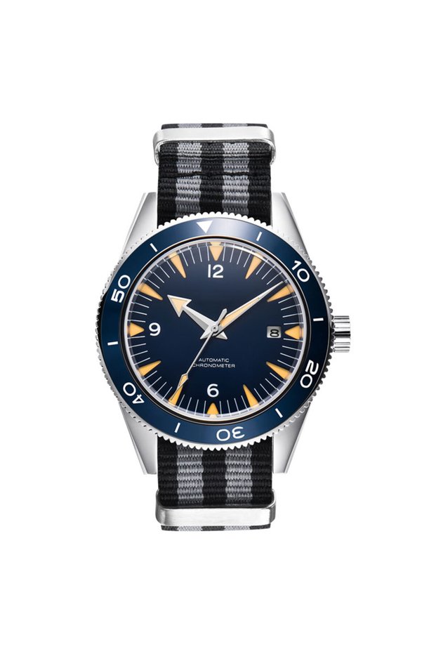 MIYOTA 8215 Blue.1 41MM Sapphire Glass 100m Waterproof Japan Automatic Luminous Mens Watch Nylon St