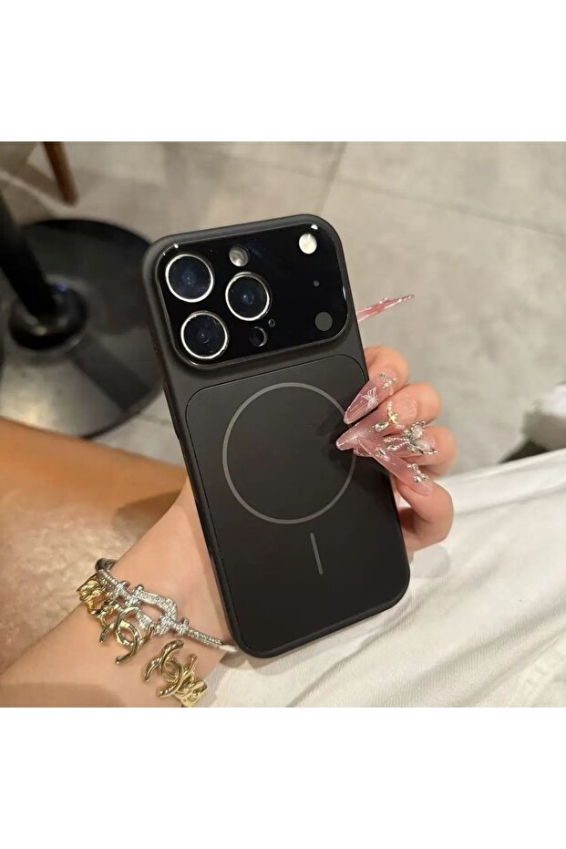 For iPhone 16 ProMax Black Original Glass Nano Matte Case For iPhone 17 Air 16 15 14 13 Pro Max 17Pr
