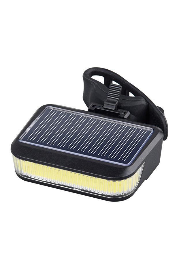 Black Cycling Safety Solar Tail Light Rechargeable USB Led Bike Solar Power Bicycle Bicycle