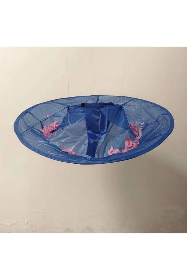 blue Umbrella Haircut Cloth Hair Cutting Cloak Dye Hair Dye Breathable Home Hair Barber Cape Foldabl
