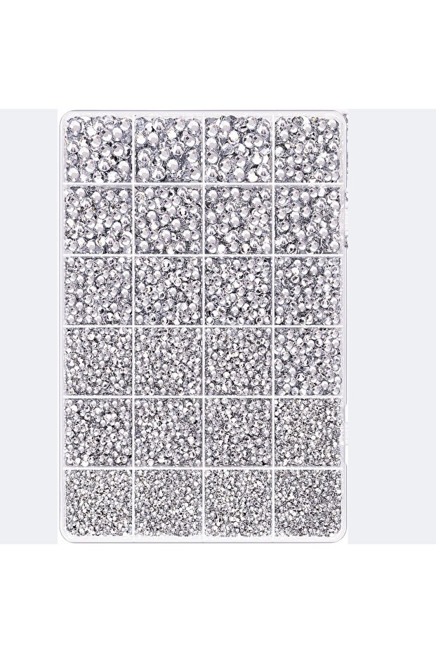 WHITE 8300PCS Resin Jelly Rhinestones for Crafting,Clear AB Flatback Gems, Tweezers and Dotting pen