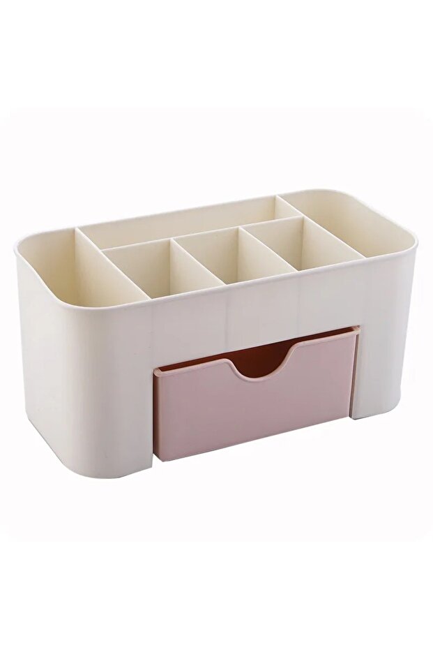 Pink Nails Art Plastic Organizer Container Gel Polish Remover Cleaning Cotton Pad Swab Box Storage C