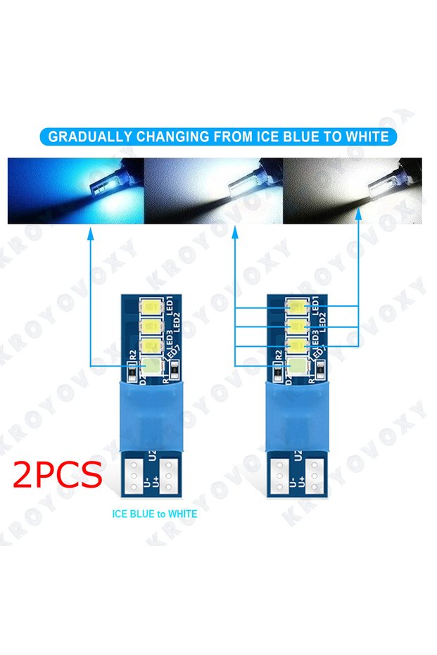 Ice Blue White Dynamic T10, Car Reading Light, Trunk Led Width Indicator Light, Modified Indoor Ligh