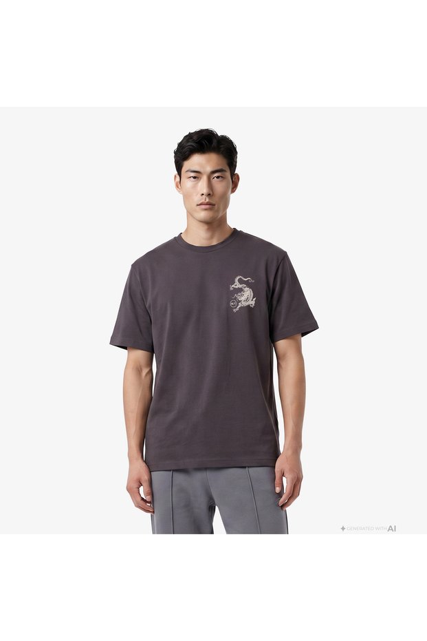 Regular Fit Men's Brown T-Shirt