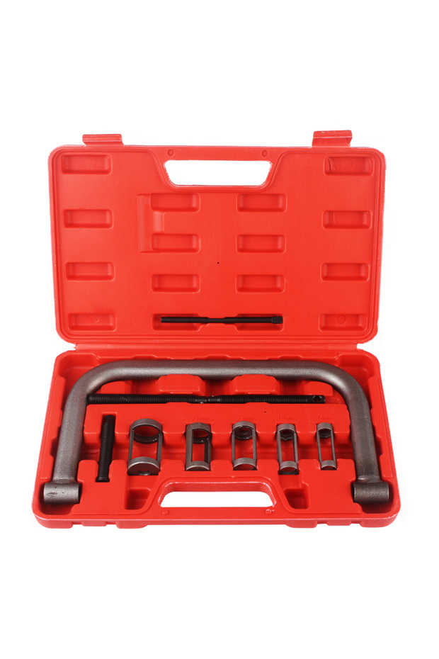 Red 10pcs Removal And Installation Tools Clamp Set Engine Spring Compressor Valve Valve Spring Compr
