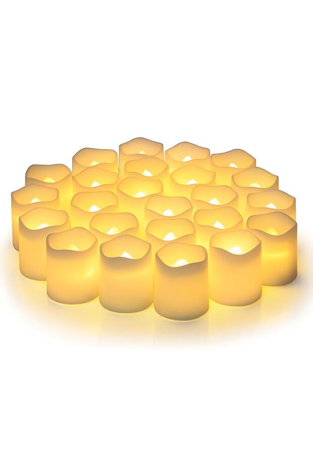 24-Pack 24Pcs Flameless LED Candle Lights Creative Wishing Led Tea Lamp Warm White Halloween Wedding