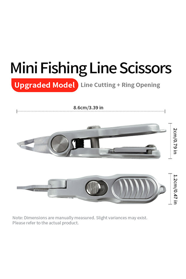 Upgraded Model CHILENT Multi-Functional Mini Fishing Scissors Portable Stainless Steel Lure Pliers C
