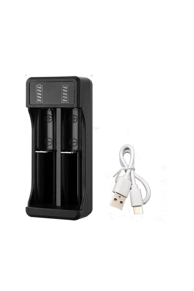 2 Port KEBIDU 18650 Battery Charger 2/4 Slots DC 5V Charger For 18650 14500 10440 Battery 3.7V Recha