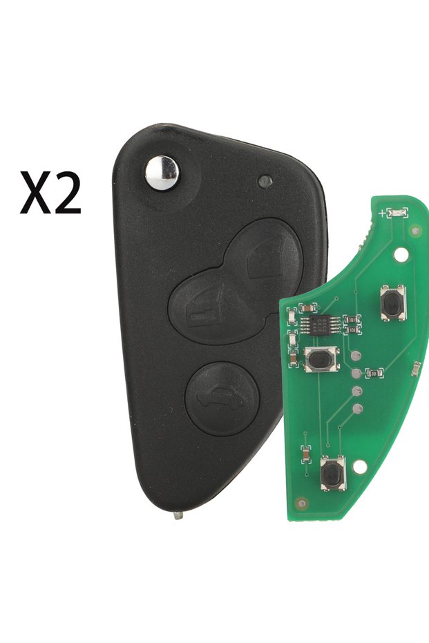2ps 3buttons jingyuqin Remote Flip Car Key For Alfa Romeo Remote Fob Uncut SIP22 Blade 433MHZ ID48 C