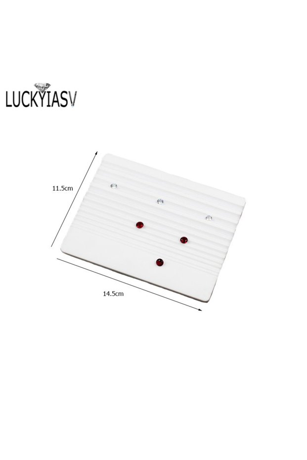 Medium Ultra White Diamond Gemstone Sorting Color Grade Tray Grooved Plastic Tray Professional Gemol