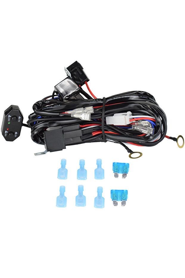 18AWG 3 Meters JALN7 Switch Wiring Harness Kit 18AWG 3 Meters 2 Leads 3 Modes 12V ON OFF for Off Ro