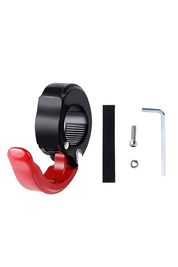 Red Cycling Helmet Shopping Bag Convenient Hook, No-Drill Bicycle Handlebar Hook, Multifunctional Cy
