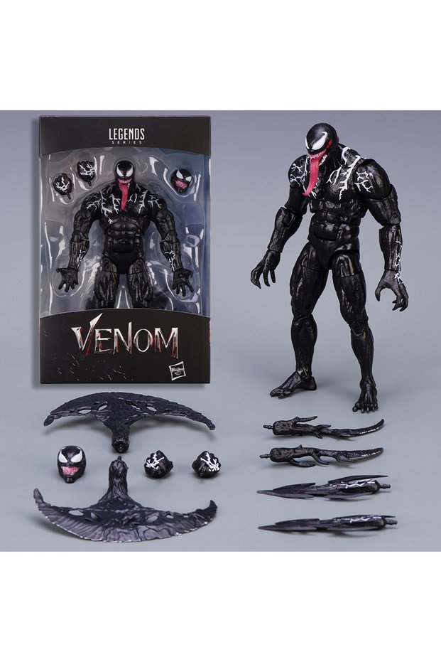 Venom A Venom The Last Dance Carnage Action Figure Joint Movable Symbiote Head Carving SHF Movies Mo