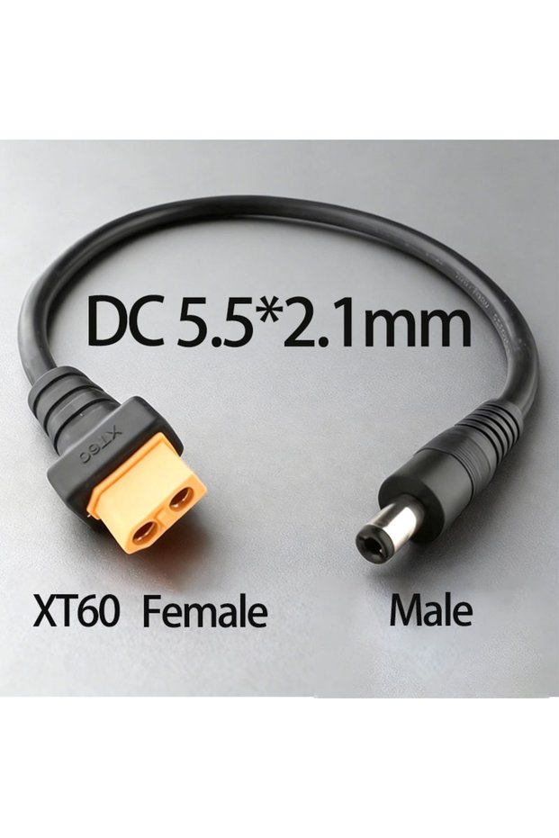 Type 1 1PCModel Airplane Players XT60 Male And Female to DC5521/5.5*2.5mm Male And Female Head 1.5AW