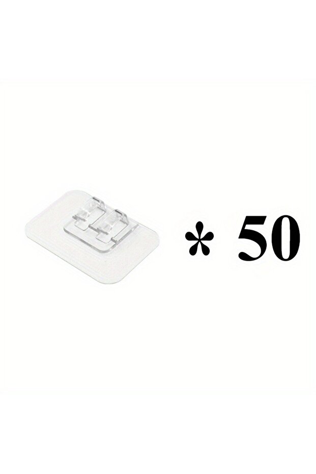 50 Pcs 50pcs Waterproof Heavy Duty Hooks Punch Free Heavy Duty Cable Clips Self Adhesive Clips Hangi