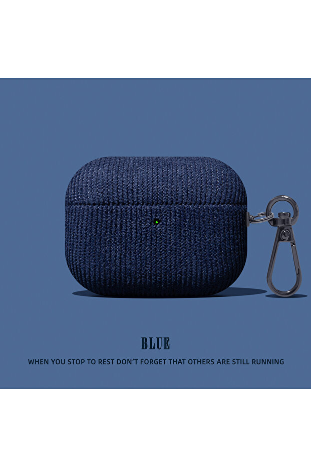 For AirPods Pro2 11282 D Luxury Corduroy Pattern New Earphone Case For Airpods Pro 2 With Keychain