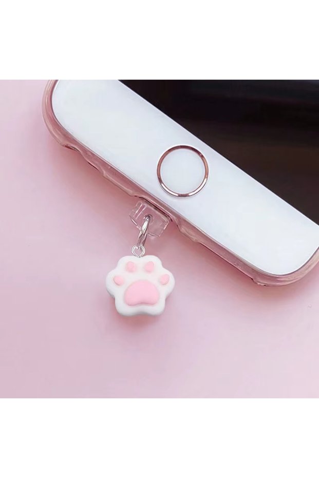 Style B Multi-Style Fun Phone Dust Plug Set, Game Controller Ghost Design, for Type-C Charging Port