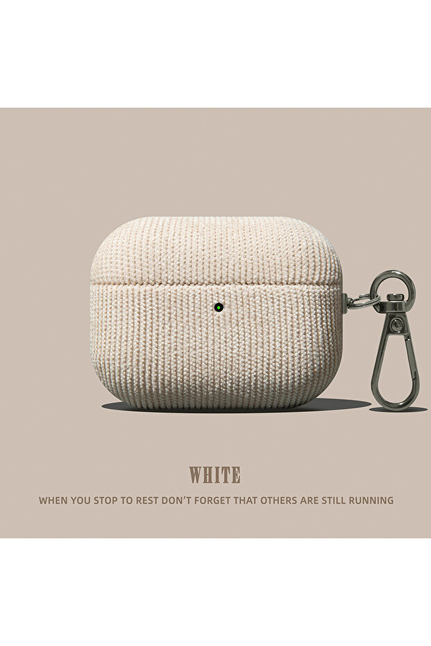 For Airpods4 11282 B Luxury Corduroy Pattern New Earphone Case For Airpods Pro 2 With Keychain Soft