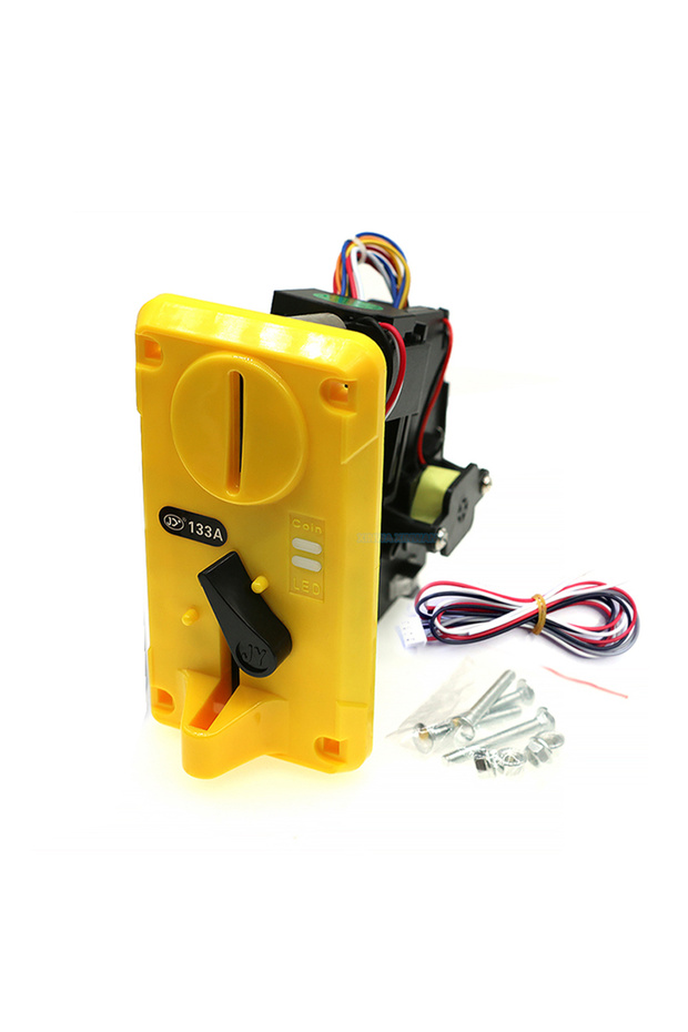 YELLOW Jy133a Comparable Smart Cpu Coin Acceptor Token Selector Mechanism Crane Vending Pinball Arc