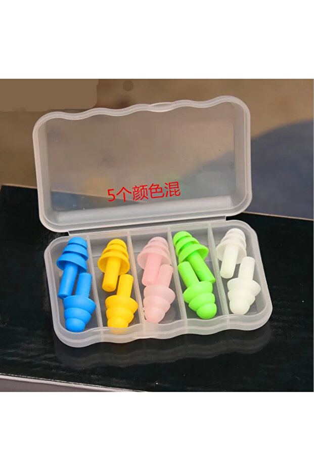 multi color Soft Silicone Earplugs for Adults and Children Waterproof Swimming Earplugs Anti-Noise E