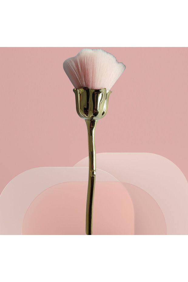 NGA-010-05 Rose-shaped Manicure With Nail Brush Art Brush Nail Accessories Tool Popular Round Makeup