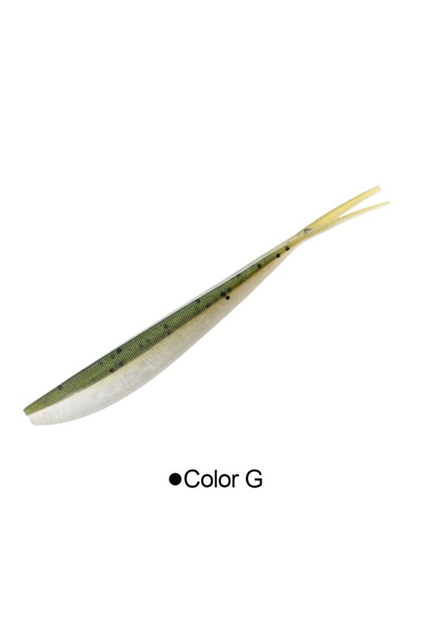 10cm 4.5g Color-G RoseWood 2" 3" 4" Soft Jerk Minnow Fishing Lure Swimbait Shad Drop Shot SoftBait S