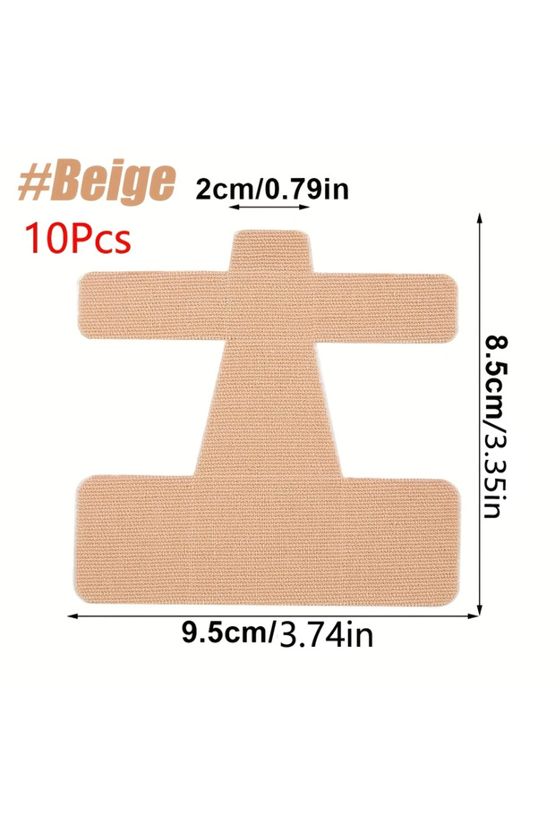 Beige 10PCS Bunion Corrector & Pain Relief Kinesiology Athletic Tape For Bunions & Turf Toe,Big Toe