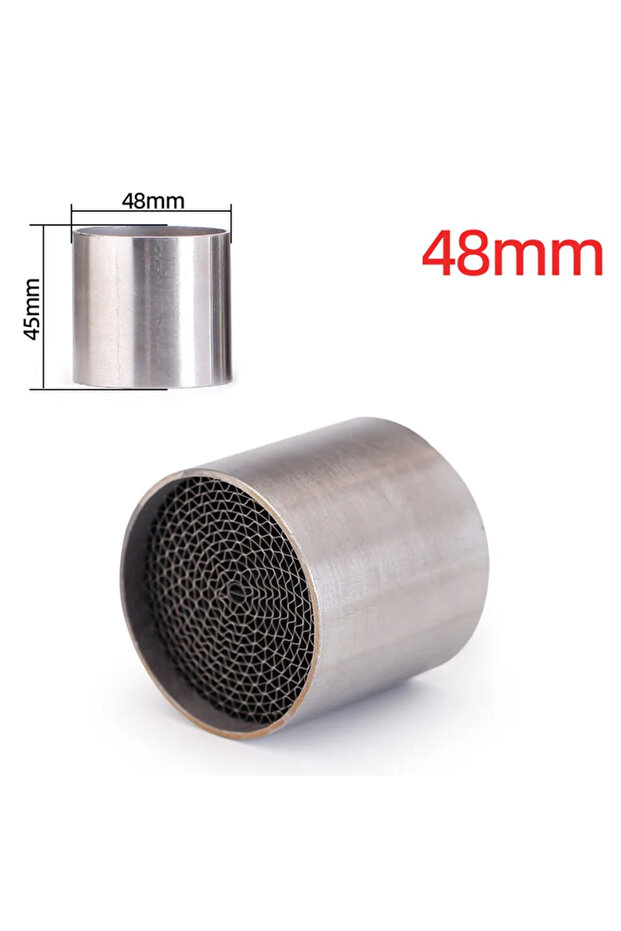 48mm Universal Motorcycle Exhaust 48mm 50mm 53mm Honeycomb DB Killer Reduce Noise High Torque At Low