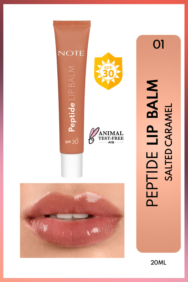 Peptide Lip Balm Spf 30 Moisturizing and Brightening Tinted Lip Balm - 01 Salted Caramel