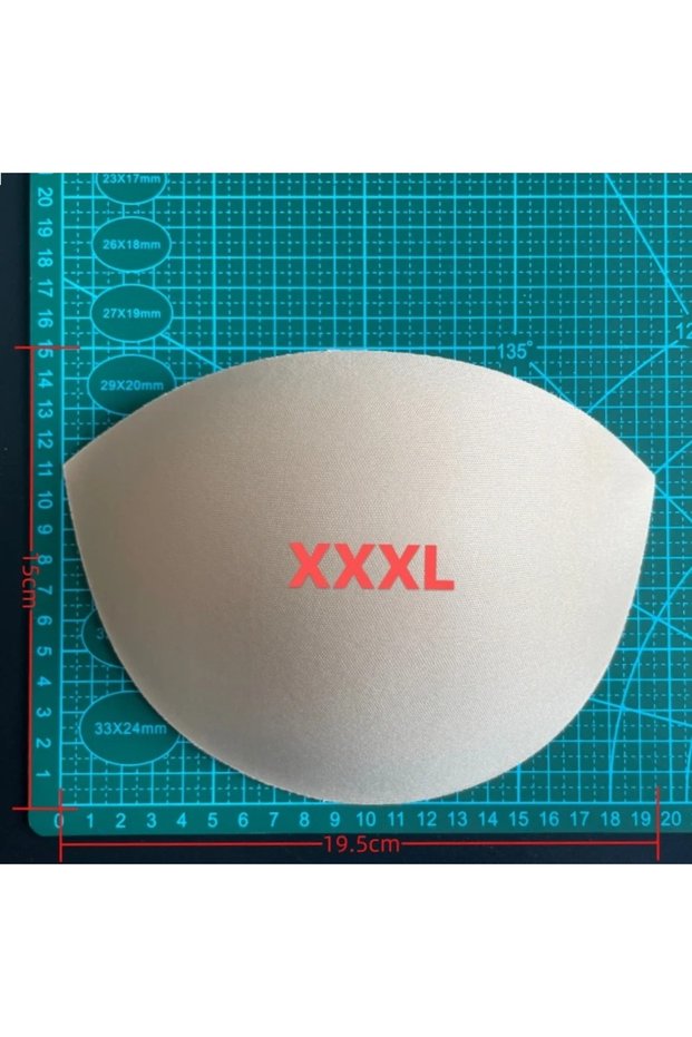 1 Pair skin XXXL 1Pair Large Size Breathable Thin Sponge Chest Pad Soft Skin Friendly Sweat Absorbin