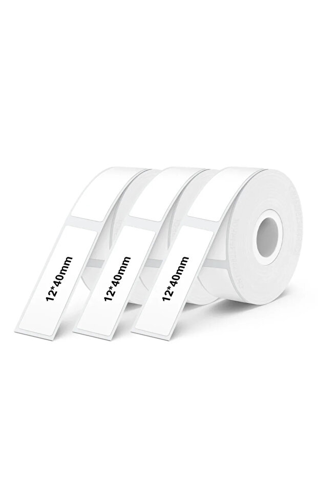 3PCS Marklife Thermal Label Sticker 12*40mm Self‑Adhesive Waterproof Inkless Label Paperfor Home Kit