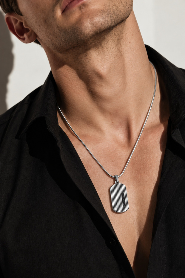 Gray Soldier Necklace