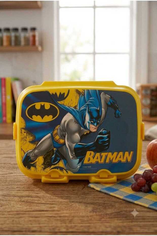 Batman Lunch Box with Two Tiers and Compartments