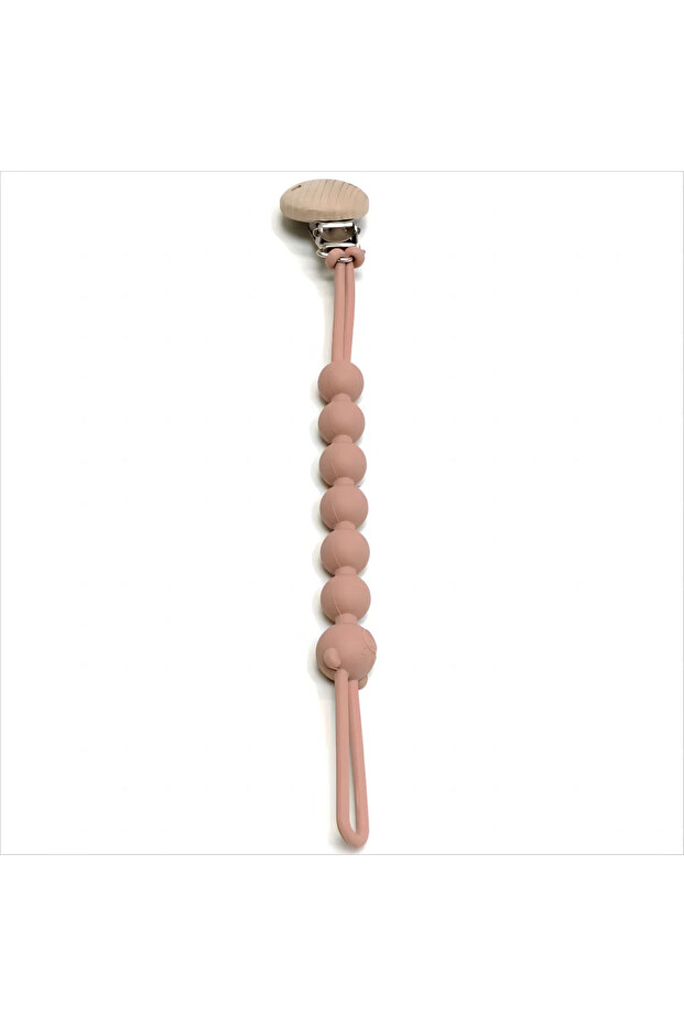 Peach Baby One Pacifier Chain Baby Pacifier Lanyard Food Grade Silicone Teething Teether Anti Lost P