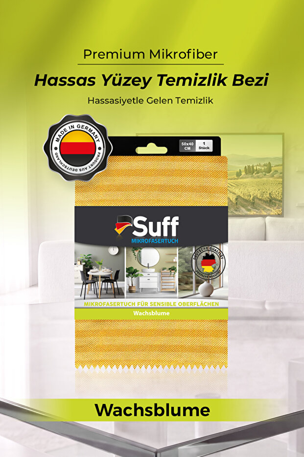 Wachsblume Cotton Cloth 50X40 | Cup and Glass Drying Cloth - Yellow
