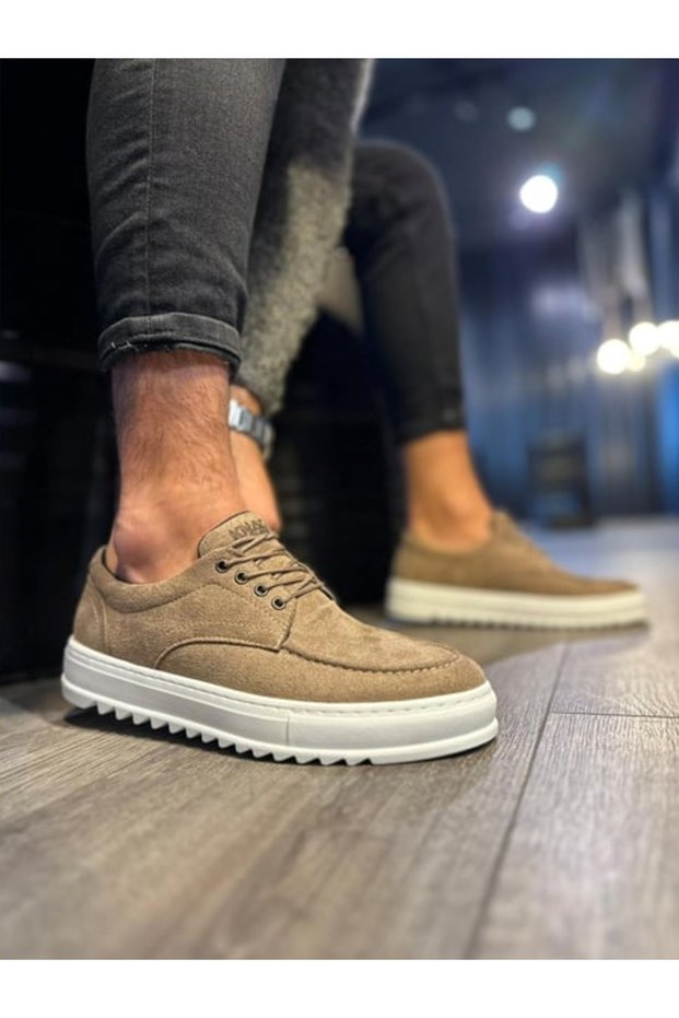 Camel Suede Casual Shoes - T12