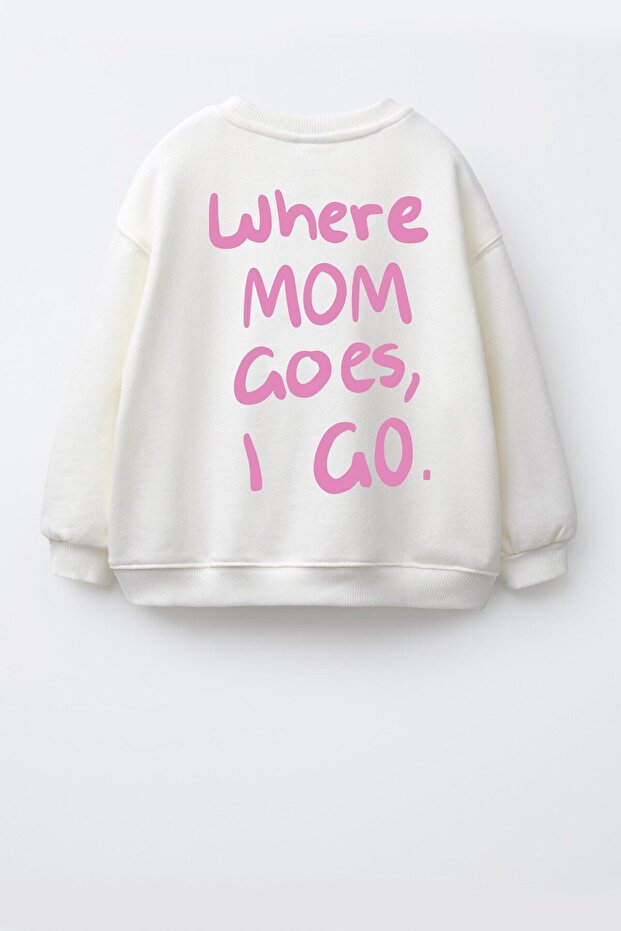 Unisex Kids' Cotton Crew Neck T-Shirt with Printed Back