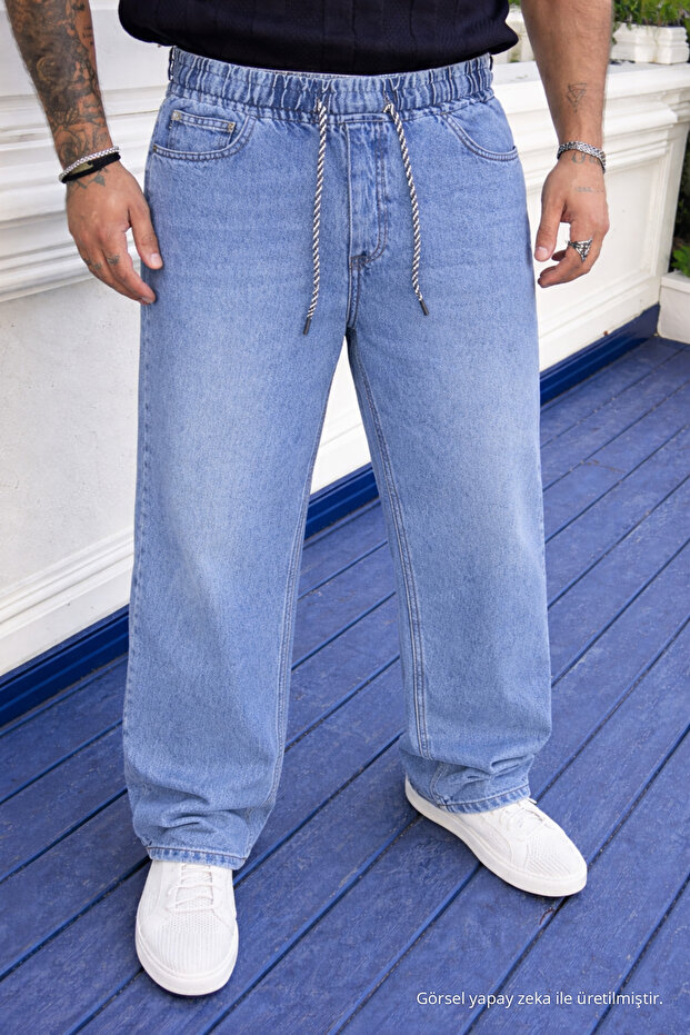 Men's Jogger Premium Comfort Blue Baggy Pants