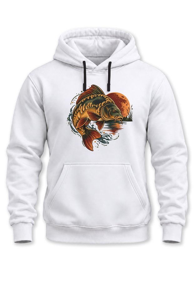 Carp Fish Printed Unisex Hooded Sweatshirt – Fisherman Fishing Outdoor Hoodie