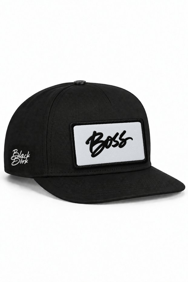 Black Hip-Hop Cap with Company Logo