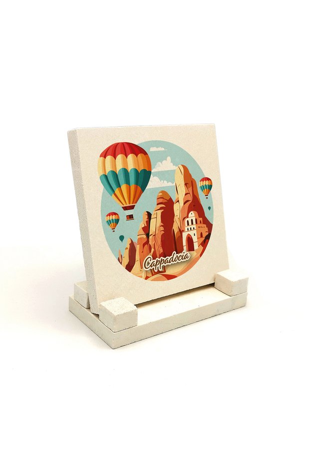 Cappadocia Image Printed Natural Stone Tabletop