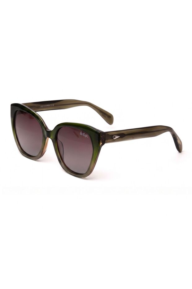 Women 1.1 Polarized Sunglasses Green Mirror Lens - LCW10559C1