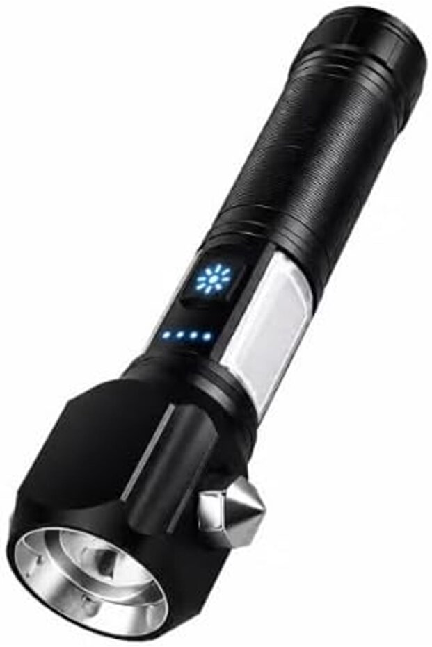 Multifunctional LED Flashlight DX2335, 1800 LM, 2700 mAh Type-C Charging, 10W Rated Power, 3 Hour Charge Time, 2-3 Hours Use Time, Rechargeable Battery