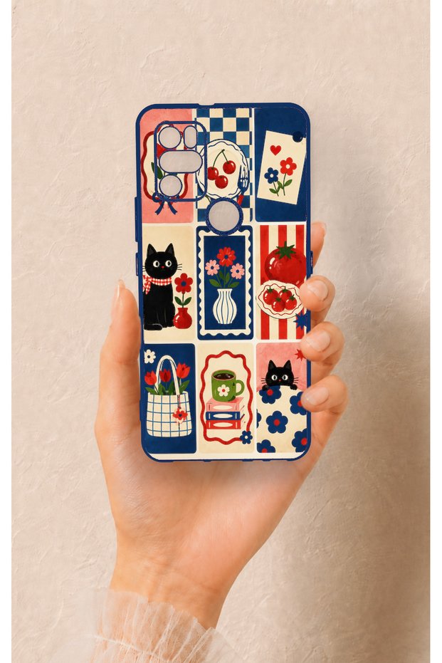 Omix X300 Compatible Cute Cat and Flower Pattern Silicone Case