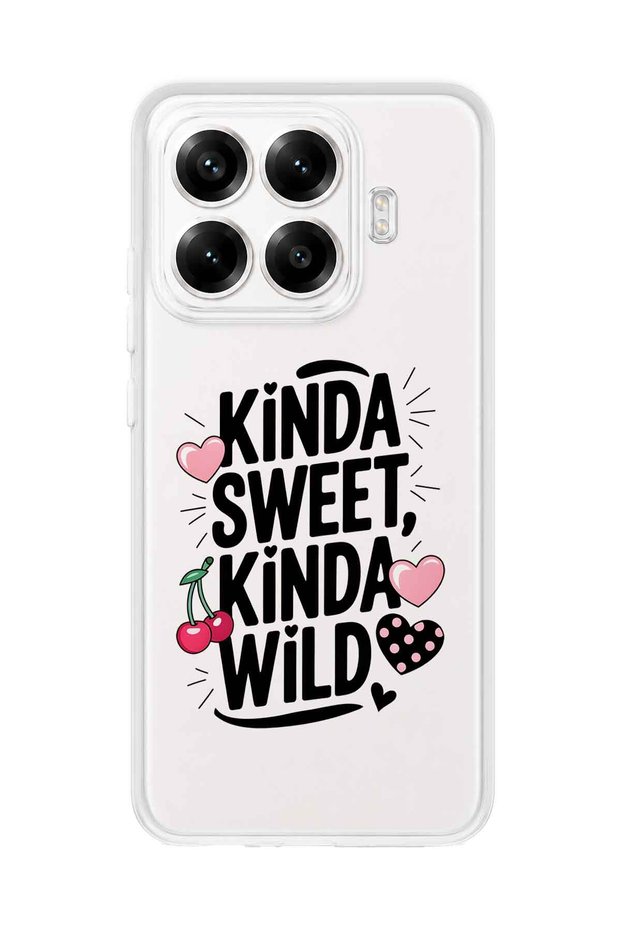 حافظة هاتف شفافة بنمط Kinda Sweet Kinda Wild متوافقة مع هاتف Xiaomi 17T Pro