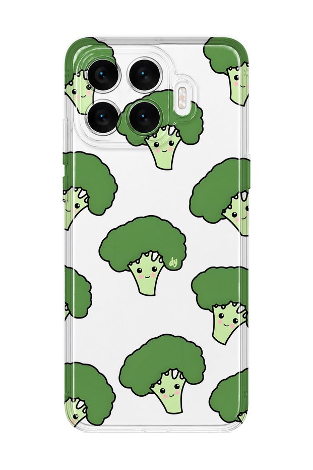 Xiaomi 17t Compatible Cute Broccoli Pattern Transparent Phone Case