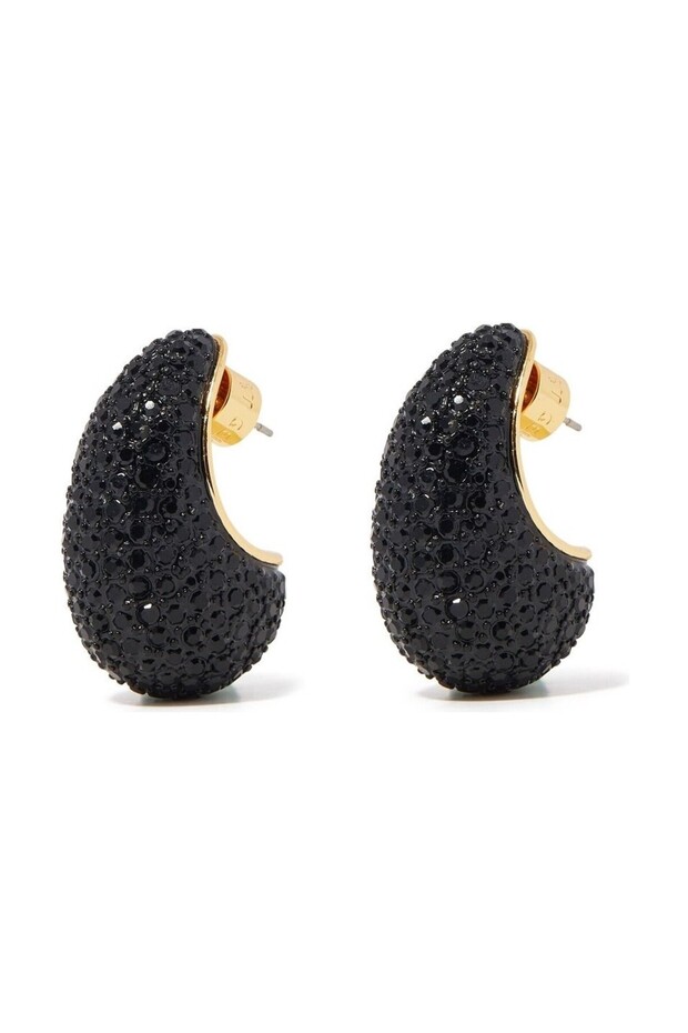 Pave Dome Earrings, Crystal Kup Style Earrings